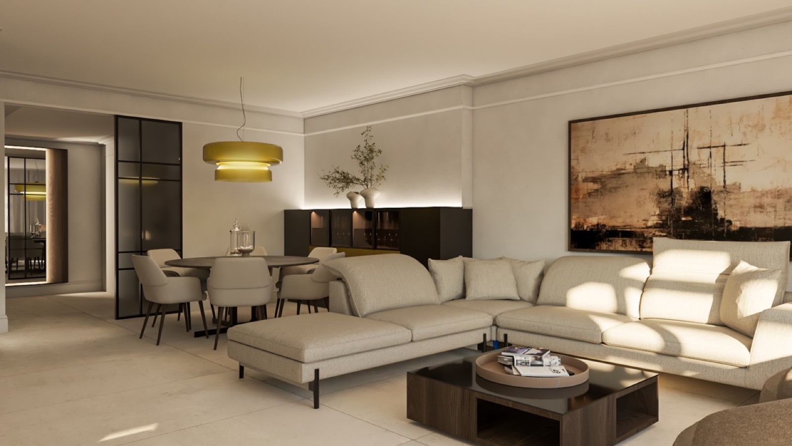 Living room with Ditre Italia sofa